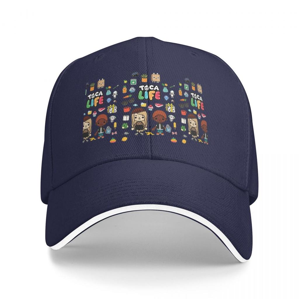 Unisex Baseball Hats Toca Boca Outdoor Streetwear Summer Sports Baseball Caps Hip Hop Cap Casquette Polychromatic Hats