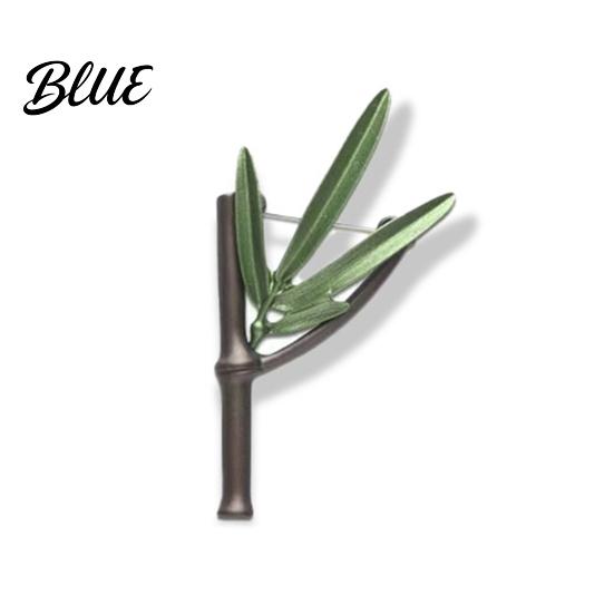 Sweater Brooch Pin Versatile Botanical Leaf Design with Glossy Fade-Resistant