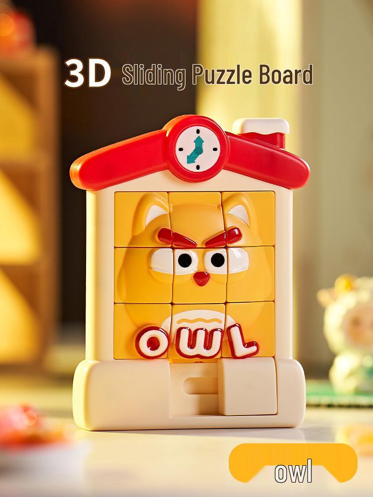 

3D Cartoon Huarong Sliding Puzzle: Educational Toy for Baby & Kindergarten Thinking and Intelligence Development
