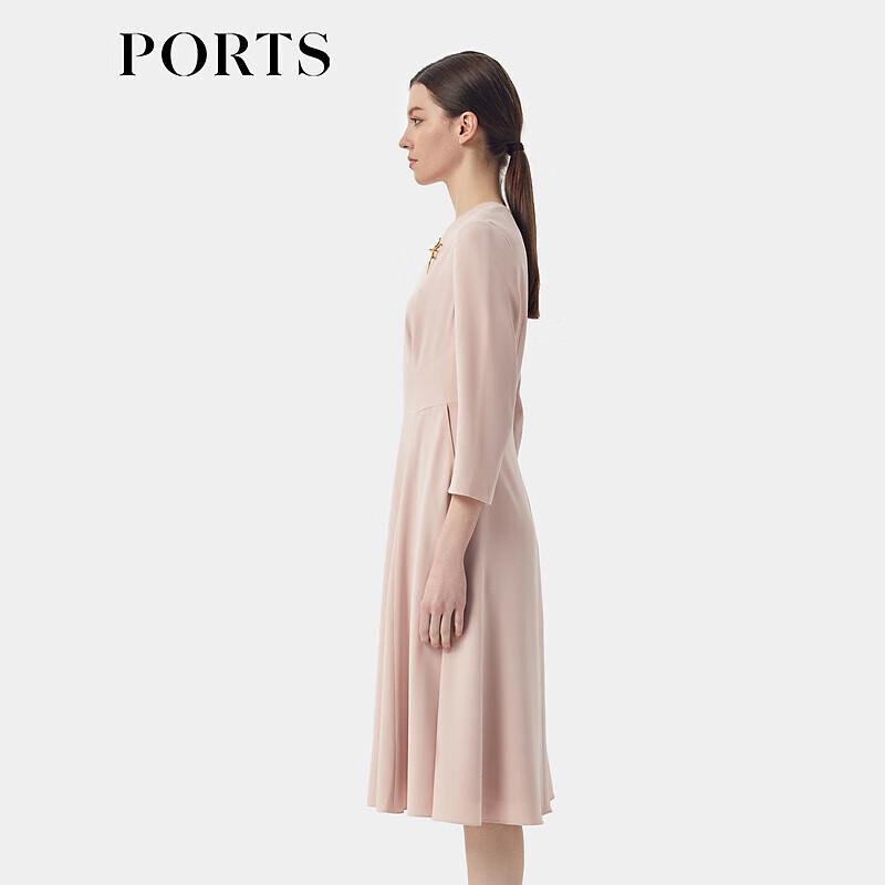 PORTS Women's 2025 Early Spring V-Neck Midi Dress