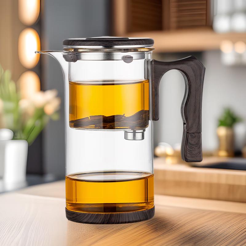 Diller Heat-Resistant Glass Tea Infuser Mug