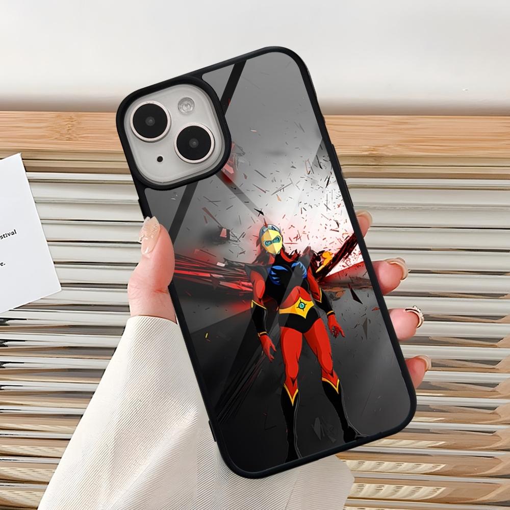 UFO ROBO GRENDIZER GOLDORAK Phone Case For Iphone 15 Pro Max 14 12 11 13 Mini 16 8 7 Plus X Xs XR PC+TPU Back Cover
