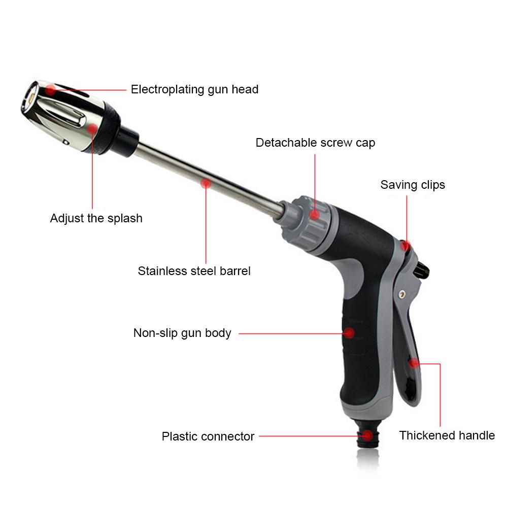 Power High-Pressure Cleaner For Every Garden Hose Turbowasher Power Blaster Plus Pressure Washer Long Rod Car Wash Gun