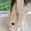 Woven hollow bag women's new seaside vacation style travel tote bag beach bag shoulder armpit bag tide