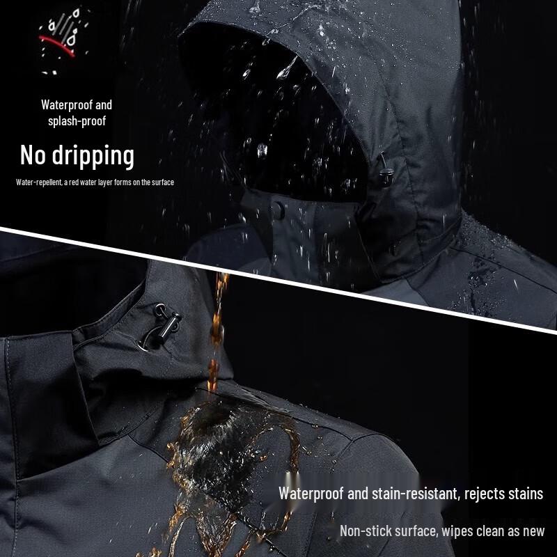 PLAYBOY Men's 2025 Winter Outdoor Waterproof Jacket