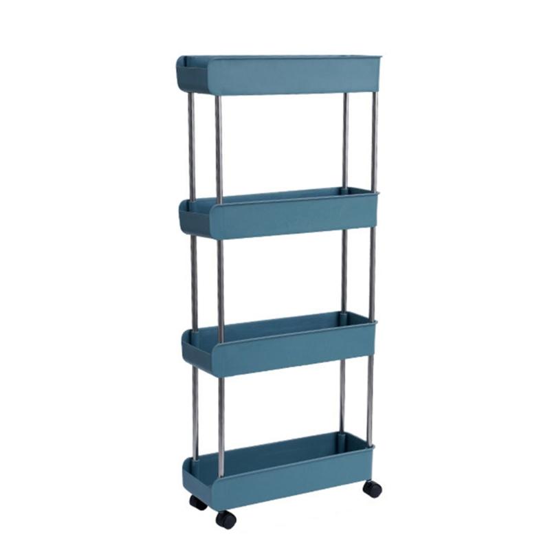 Versatile Rolling Storage Cart Practical Mobile Serving Trolley Functional Kitchen Storage Rack Kitchen Shelf