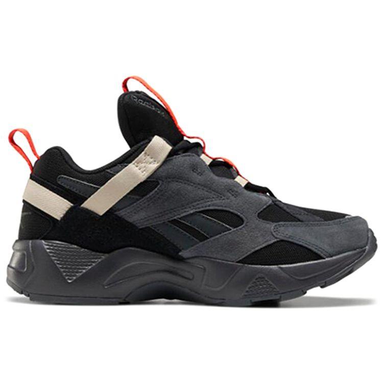 Reebok Aztrek 96 Minimalist Comfortable Shock Absorbing Breathable Low Top Lifestyle Casual Shoes Unisex Sneaker Black Gray EG8917