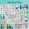 Stainless Steel Nail Printing Plate Manicure Stamp Tool Nail Transfer Template Nail Salon