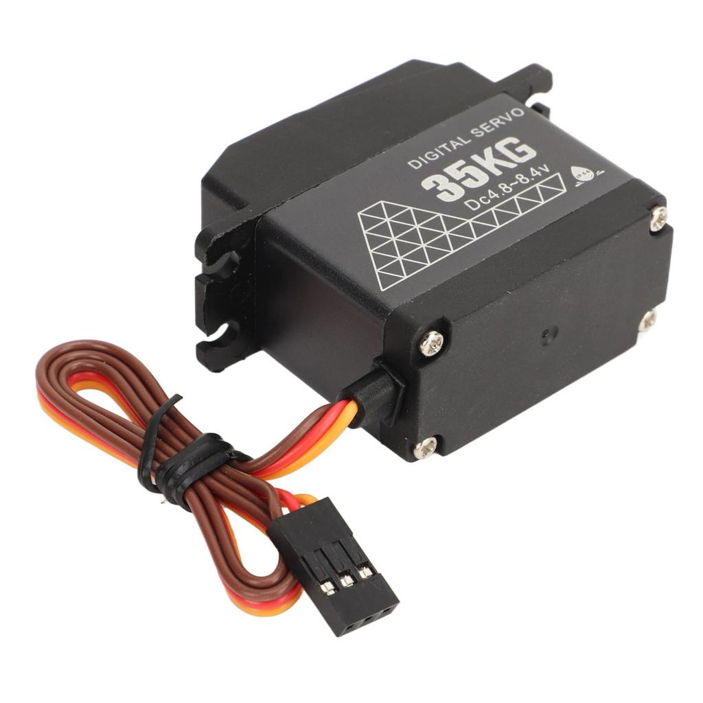 High Torque 35kg Stall Torque Metal Digital Servo for 1/12 Scale RC Car Robots, 1/8 Scale 1/10 Scale Waterproof RC Car Servo