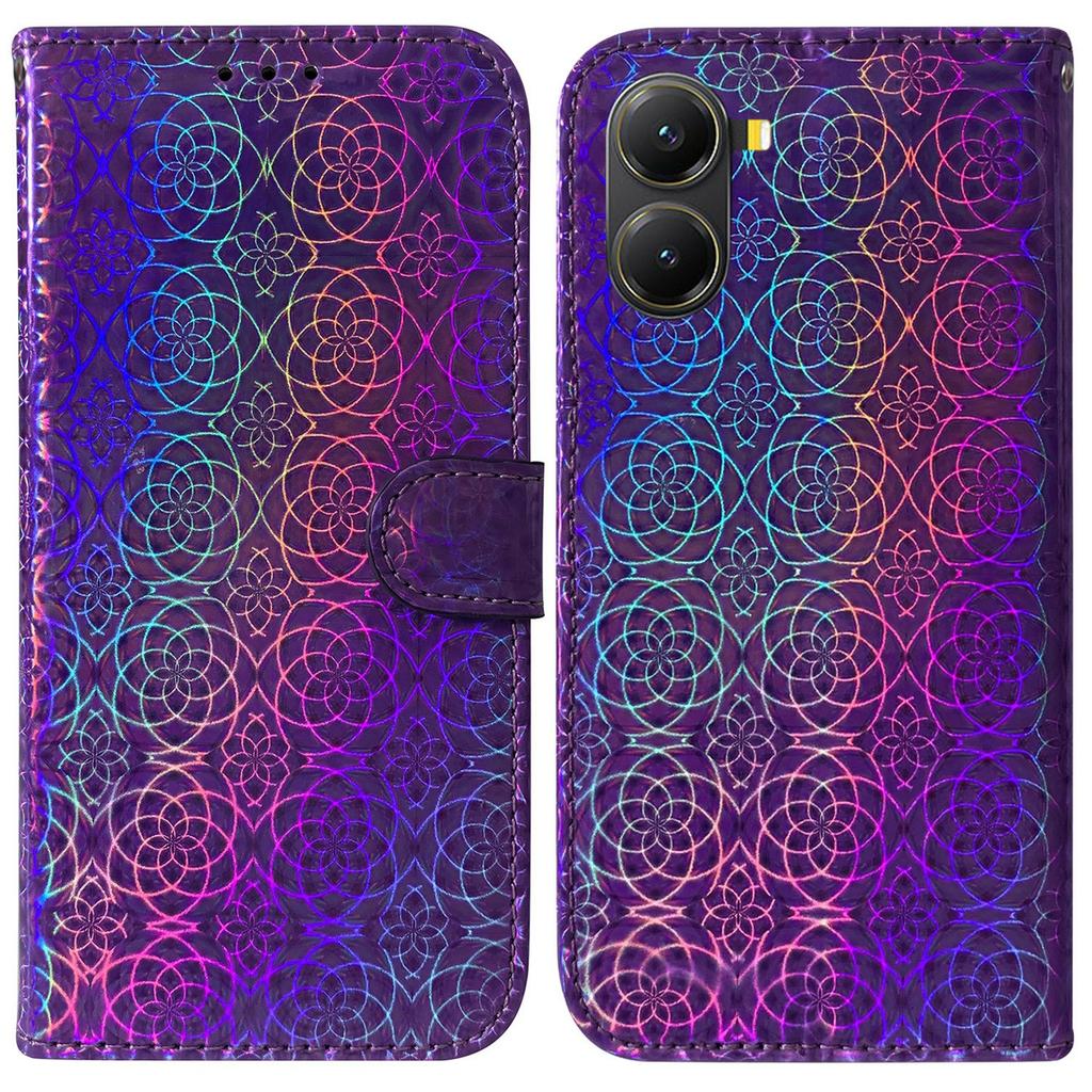 For Xiaomi Poco X7 Pro 5G/Redmi Turbo 4 5G Case Solid Color Leather Wallet Phone Cover