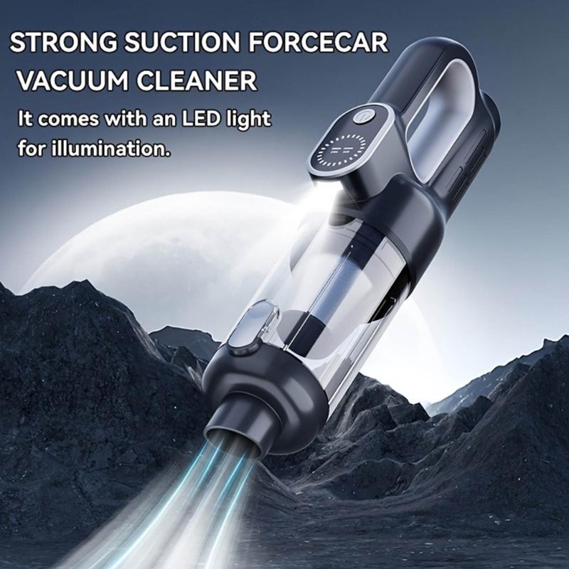 High Speed 65000RPM Brushless Motor Handheld Car Vacuum with HEPA Filtration 7800mAh Battery 3H Fast Charging for Car