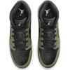 Air Jordan 1 Mid GS Nero Oliva Medio Bianco DQ8423-092