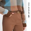 ELLASSAY Women's Maillard High-Waist Warm Cotton Blend Pants