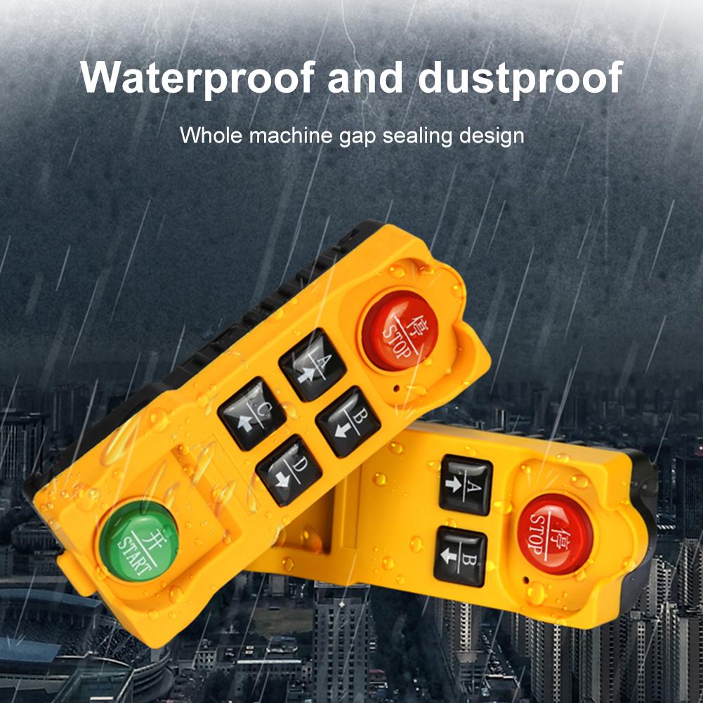 Industrial Wireless Remote Controller 433.92MHz Hoist Crane Control Waterproof Crane Industrial Radio Controller Long Distance