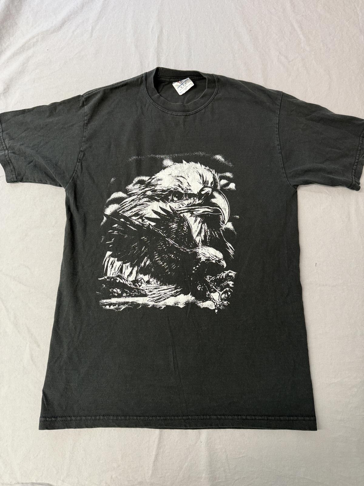 VTG Bald Eagle T-shirt Soaring Eagle Tee L
