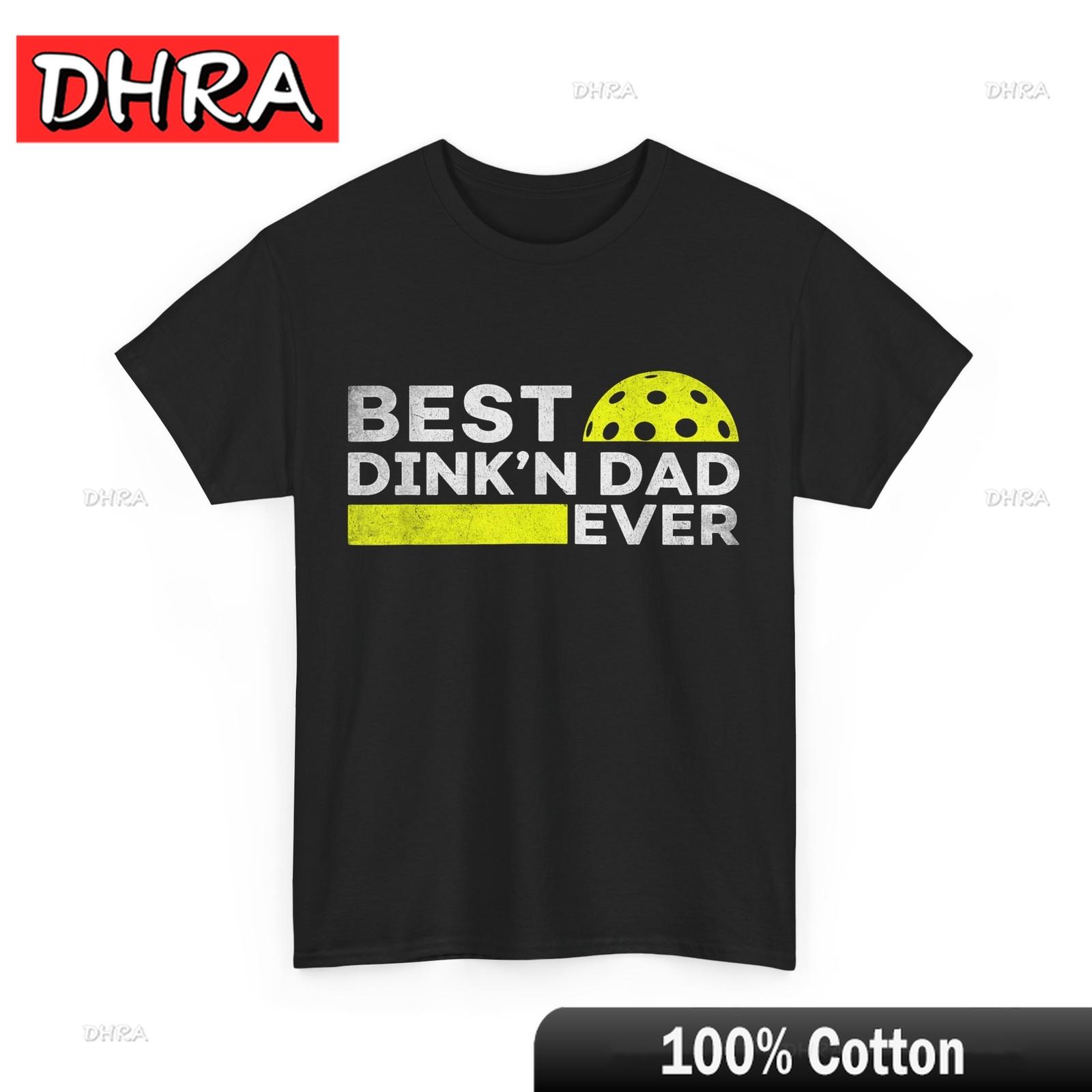 Pickleball Dad Shirt Best Dinkn Dad Ever Funny Pickleball Fathers Day Shirt Retro Edgy Simple Tshirts Bold Funny Chic Tshirts S