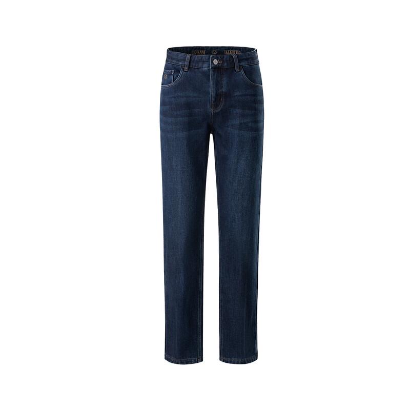 GIOVANNI VALENTINO Men's Fleece-Lined Straight-Leg Stretch Jeans