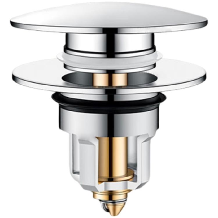 Copper Kitchen Sink Drain Strainer AntiClogging Sink Stoppers Sink Bounce Cores Strainer Basket Filter Easy to Use серебряный