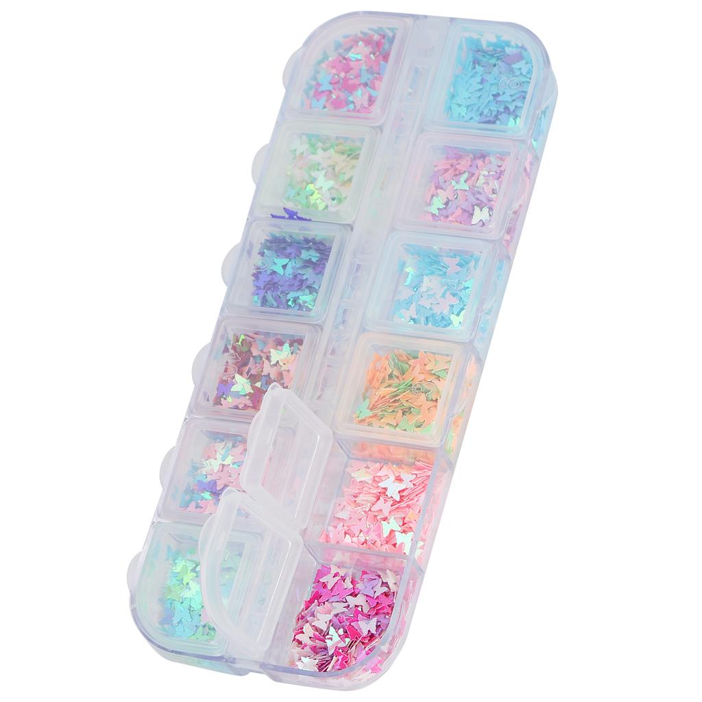 Butterfly Sequins Colorful Plastic Material DIY Decoration Crumbs Crafts Making Supplies