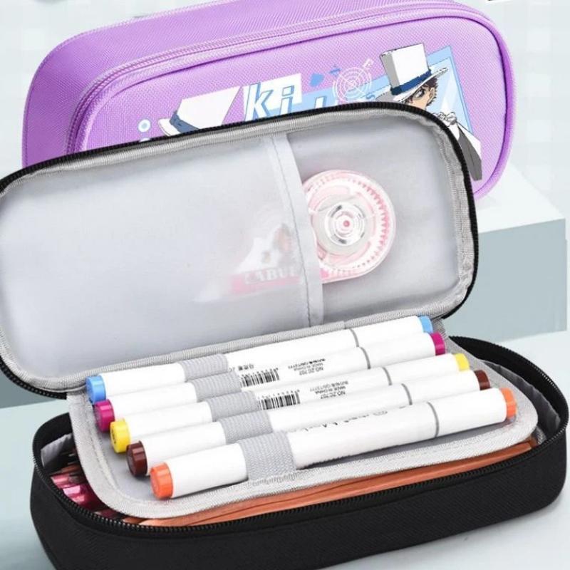 Conan the Kid Cute Stationery Case: Large-Capacity, Multifunctional Cartoon Pencil Case for Elementary School Students