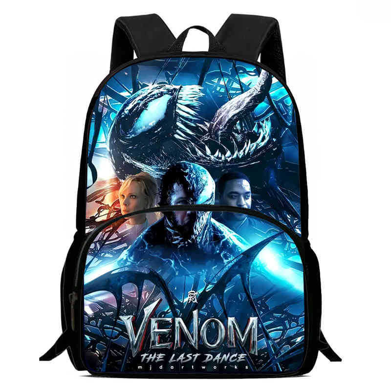 Venom 3 After a Dance Anime Backpack Student School Bag Computer Bag
