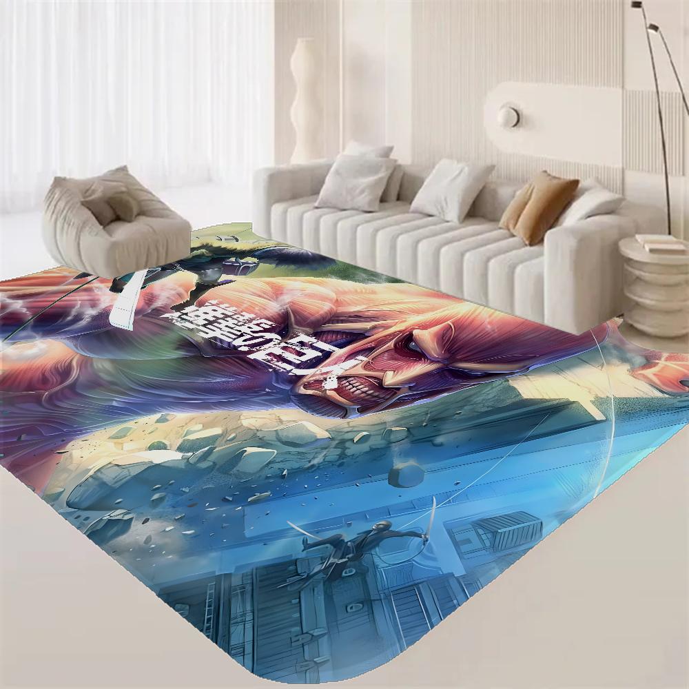 A-Attack On T-Titan Room Mats Retro Multiple Choice Living Room Kitchen Rug Non-Slip Welcome Rug