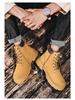 Men's Retro British-Style High-Top Martin Boots - Autumn Yellow Edition