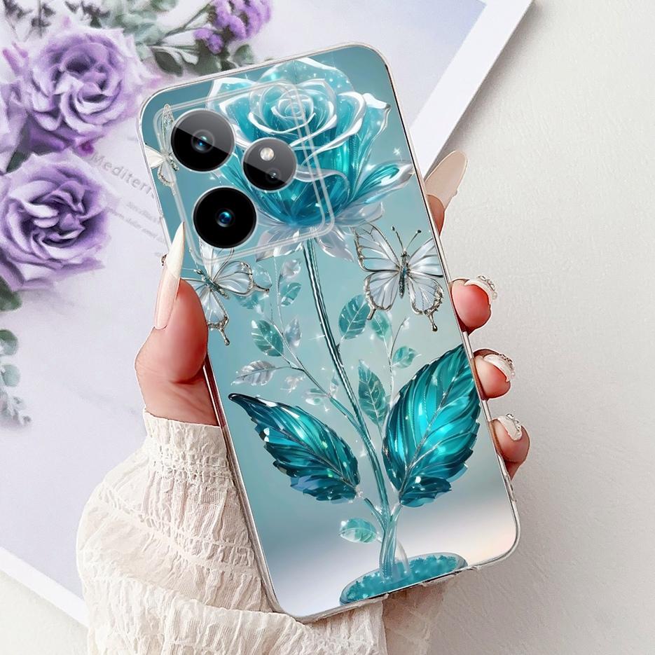 For Realme GT7 5G Case RMX5061 New Luxury Painted Cover Soft Slim Phone Case For Realme GT 7 Pro GT7 T RealmeGT 7T Fundas Bumper