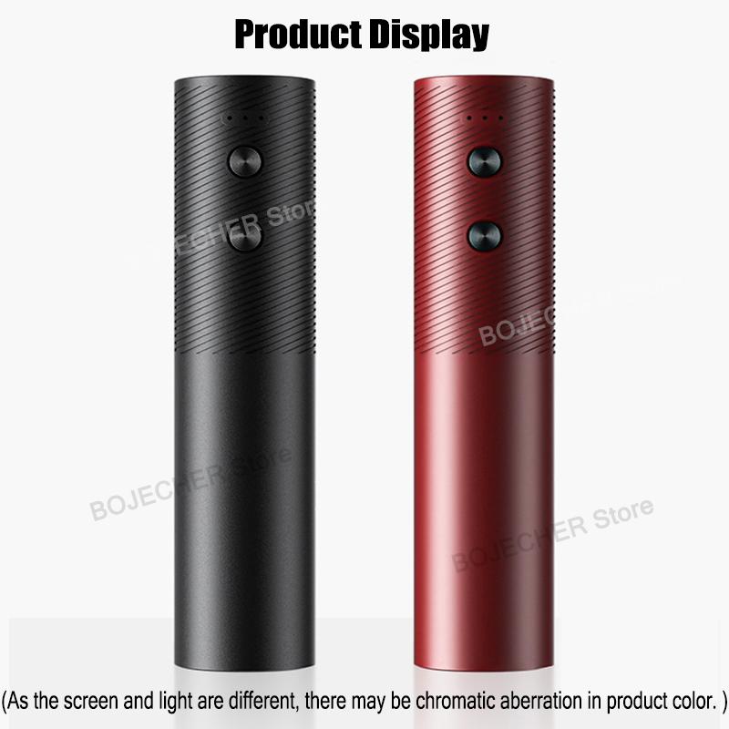 Elektrisk vinkorköppnare Enklicksknapp Automatisk rödvinskorkskruv Typ-C Uppladdningsbar Vinöppnare 35 mm Kaliber Vinverktyg