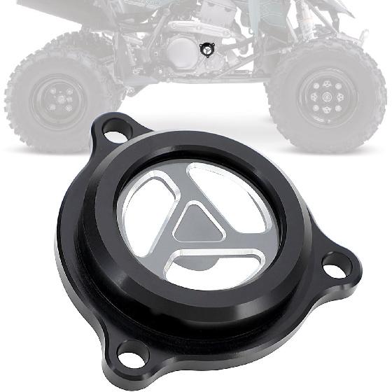 

ATV Oil Filter Cover Cap for LTZ 400 400Z 2003-2014 LTR 450 450Z 2006-2009 KFX400 2003-2006 Black, Clear and Observable чорний