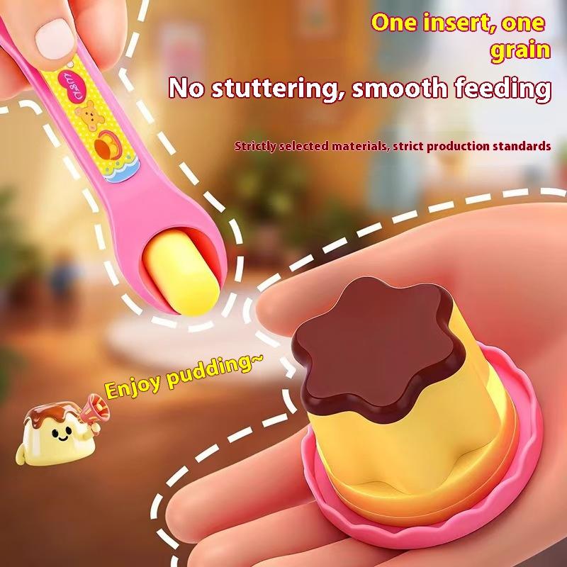 Pudding Toys Home Pretend Play Set Jelly Strawberry Pudding For Girls Feeding Toy Preschool Learning Education Tool Kids Gift