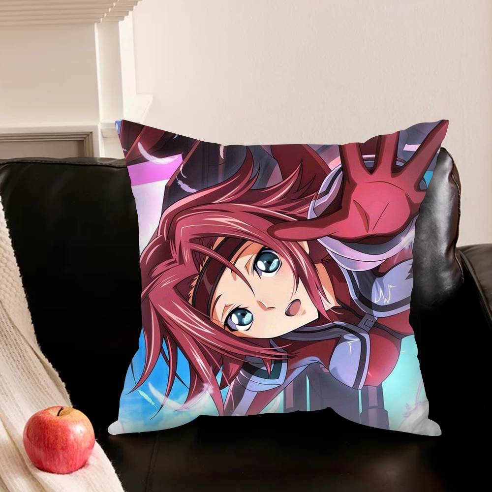 Code Geass Anime Various Sizes Square Pillowcase For Car Home Bedchamber Decor