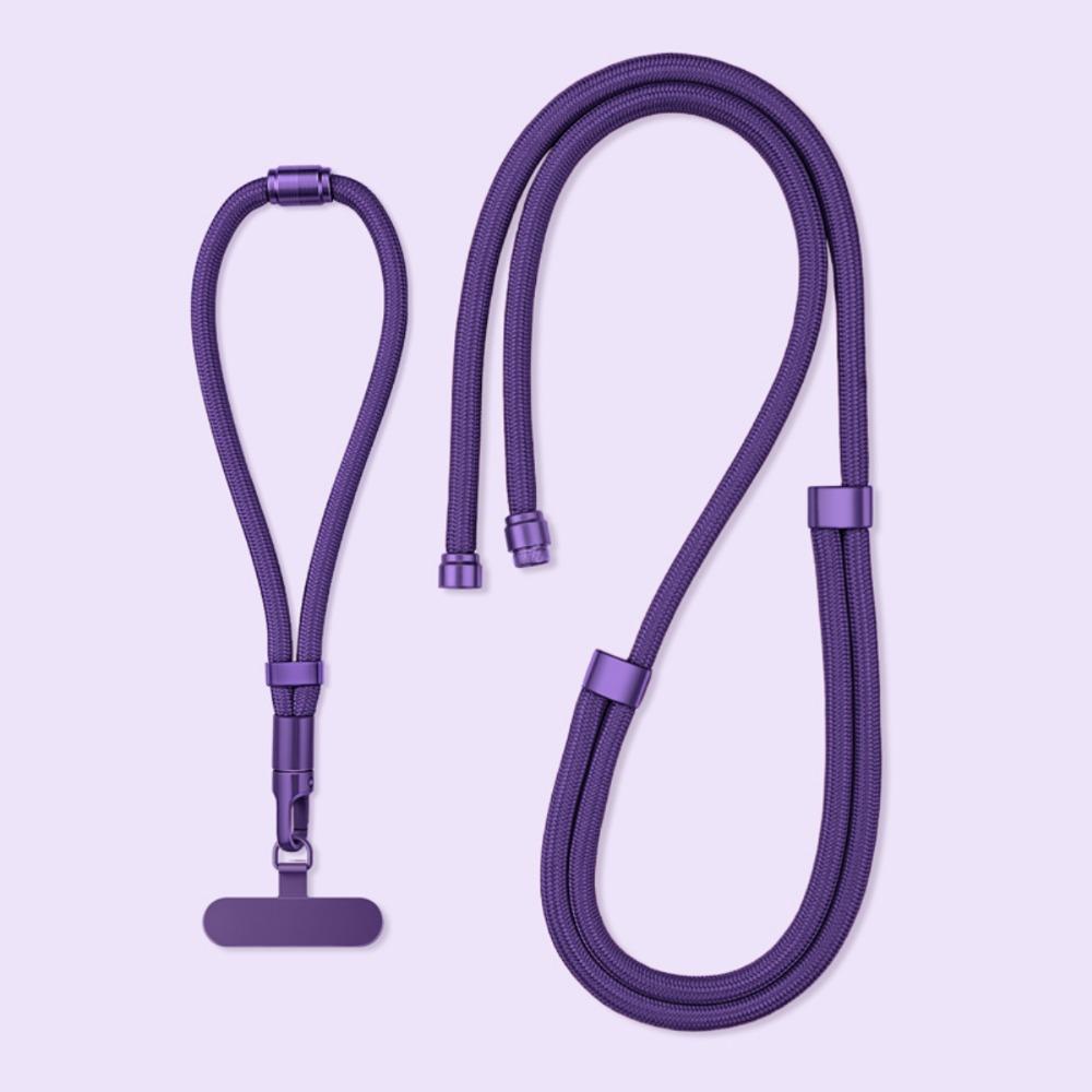 Popruh na telefon k zavěšení na krk a přes tělo s nastavitelnou délkou, 3v1 řetízek na telefon, cestování, outdoor