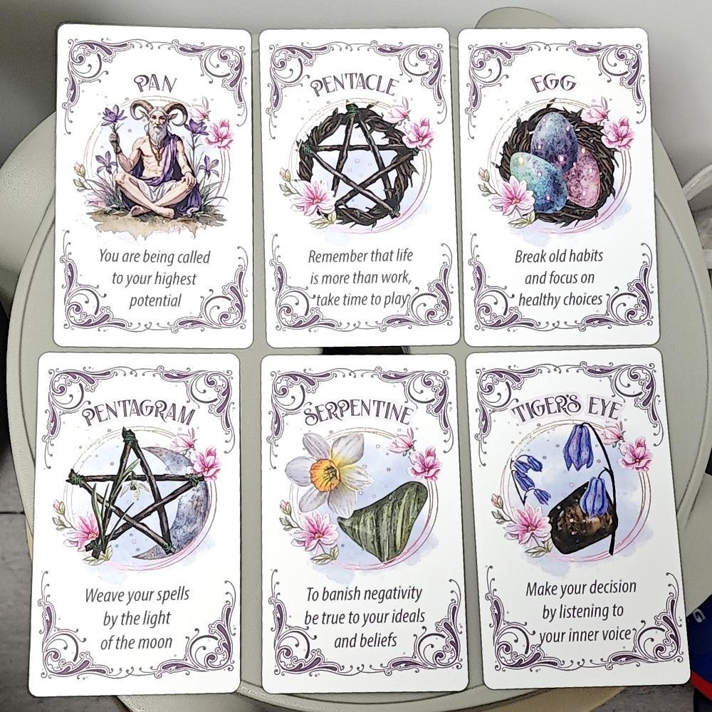 Ostara Oracle Deck 20 Pcs Oracle Cards, Inspirational Altar Deck To Recieve Divine Messages 12*7cm