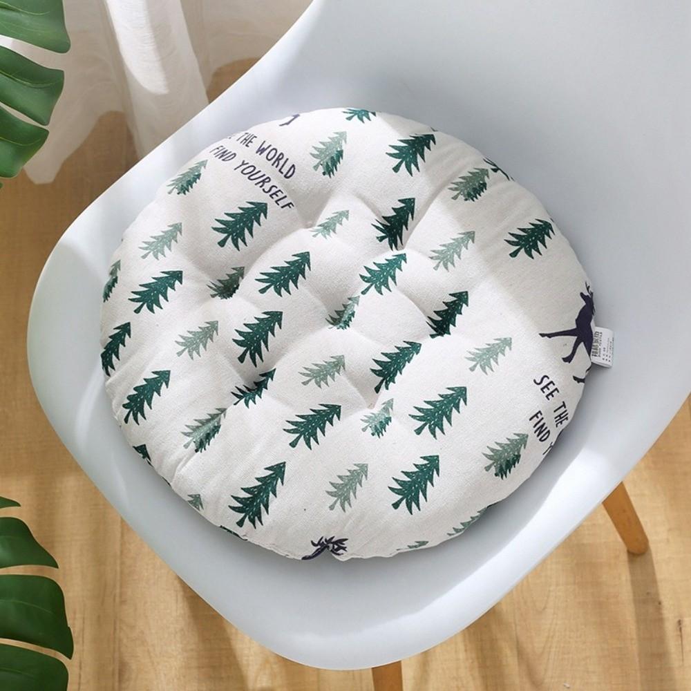 Thick Round Chair Cushion 30×30cm Fabric Seat Cushion Soft Seat Pad Dining Chair