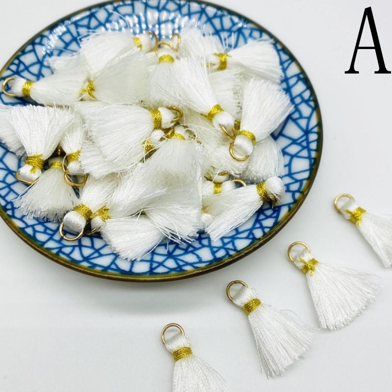 100-10pcs Polyester Trim Fringe Tassel Sewing Curtains Accessories DIY Keychain Cellphone Straps Pendant Tassels Jewelry Making