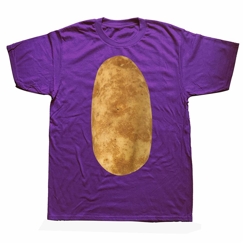 Funny Potatoes T Shirt Halloween Costume Graphic Cotton Streetwear Short Sleeve Birthday Gift Summer Style T-shirt Unisex Clothing