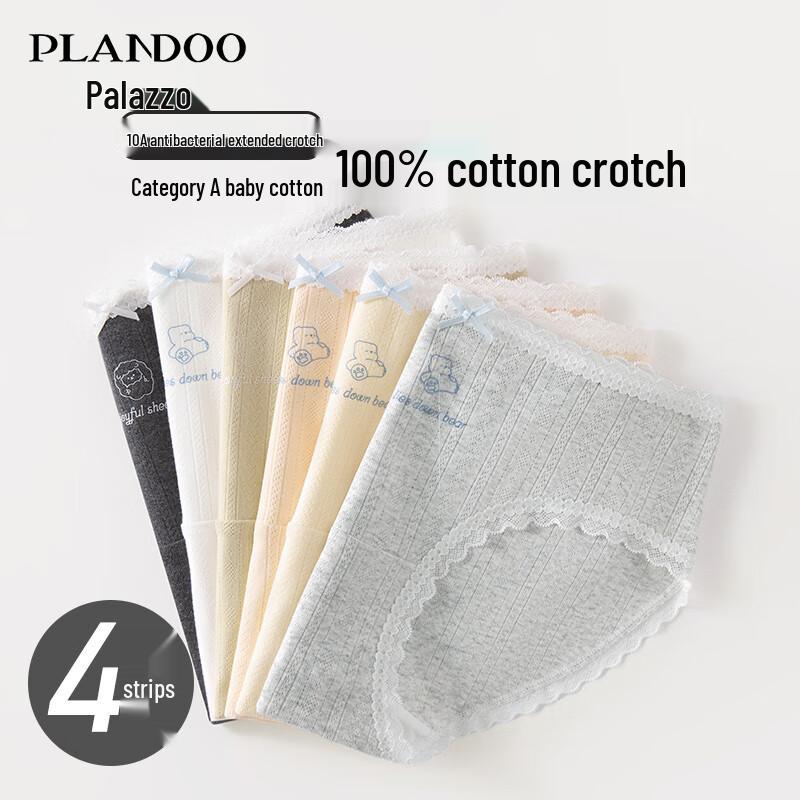 

Женские трусы-слипы Palando из антибактериального хлопка 10A с кружевом L