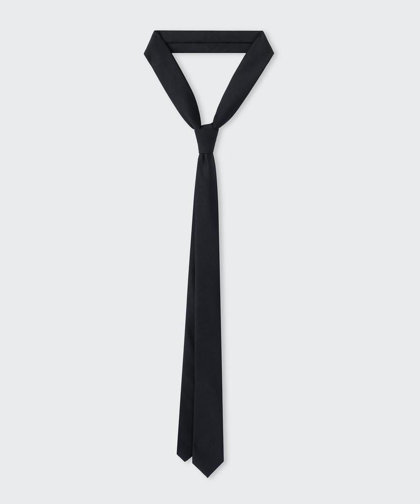 MUSINSA STANDARD Wool Slim Solid Tie [Black]