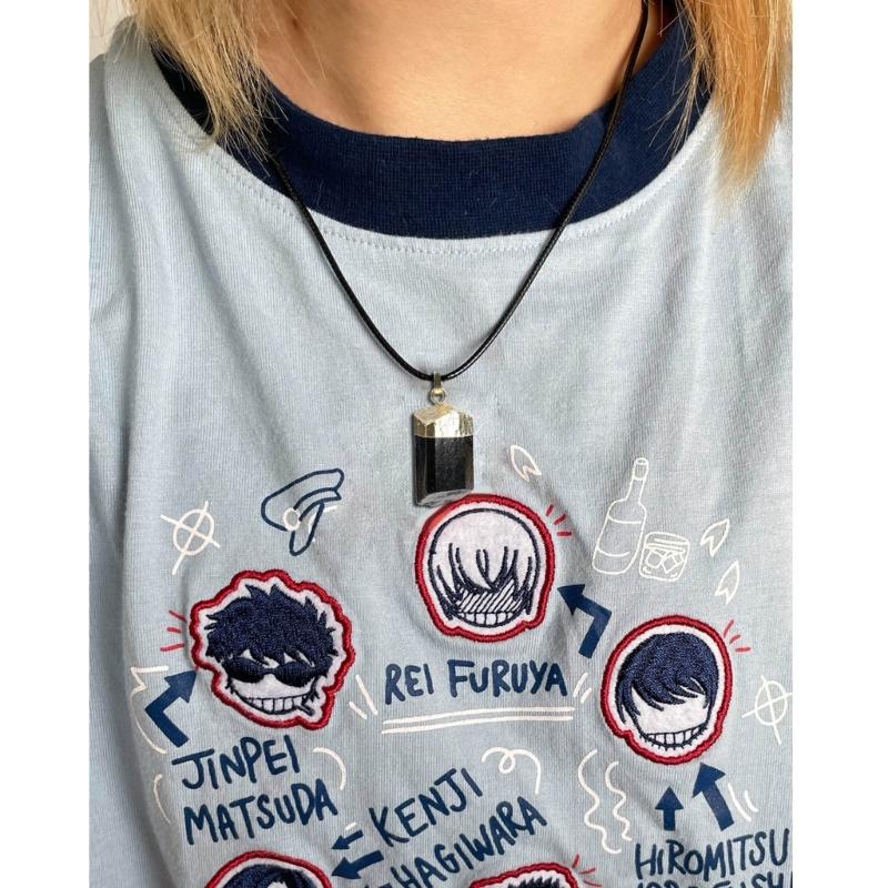 Handcrafted Natural Stone Neckchains Black Tourmalines Pendant Necklace Stones Drop Pendants Costume Accessories Choker