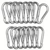 1-100pcs Mini Carabiner Keychain Alluminum Alloy D-ring Buckle Spring Carabiner Snap Hook Clip Keychains Outdoor Camping Tool
