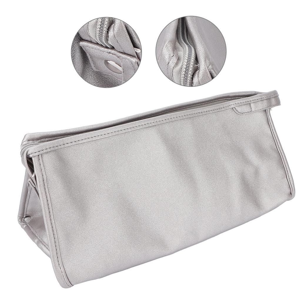 Hair Dryer Storage Bag PU Leather Waterproof Dustproof Carry Bag with  ing Hook