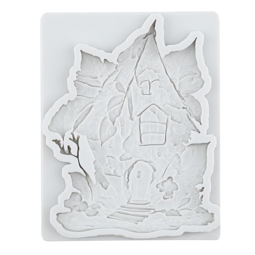 Fairy Garden Silicone Mold Fairy House Fondant Molds Cake Decorating Tools Theme Cake Dessert Decorated Chocolate Candy Mold
