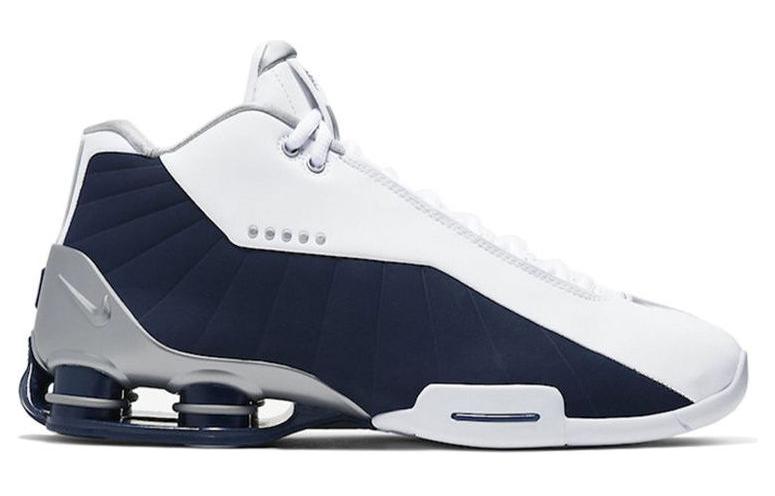 Nike Shox BB4 White Silver Navy AT7843-100