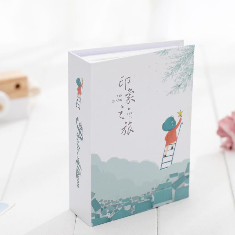 Cartoon Insert-Type Photo Album: 3 to 8-inch Sizes 3-inch 104 Photos
