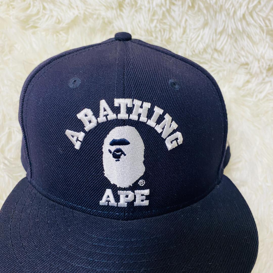 

[USED] A BATHING APE x New Era Black Cap