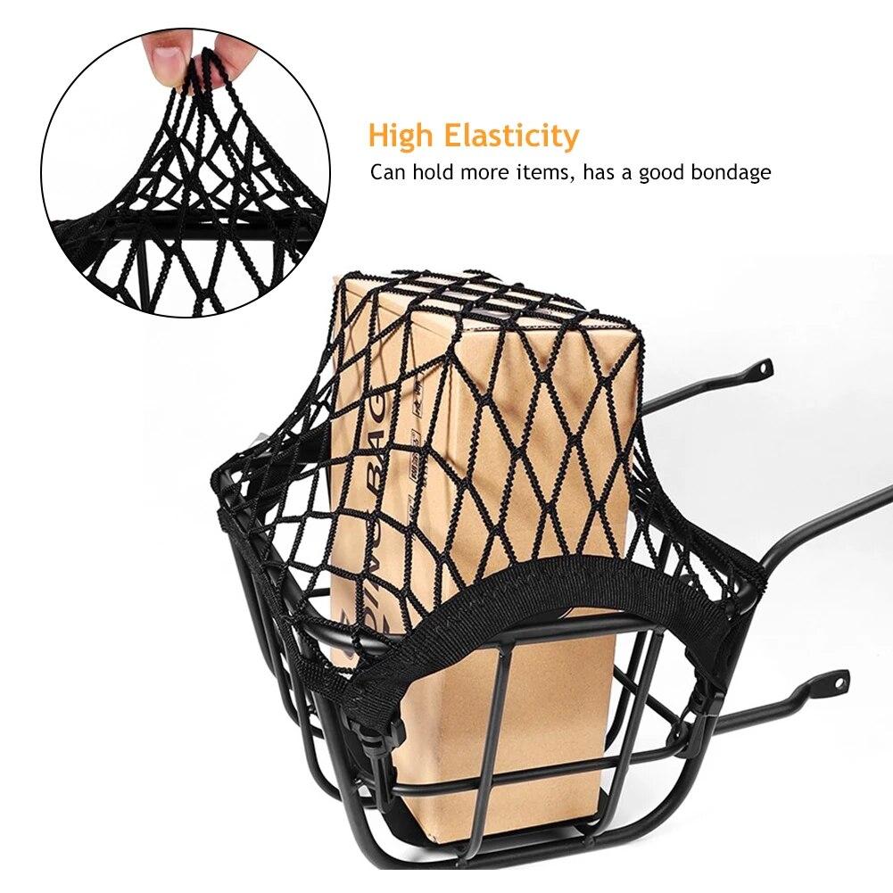 Motorcycle Helmet Storage Trunk Bag Motorcycle Luggage Net Hook Hold Bag Cargo Bike Scooter Mesh Fuel Tank Luggage Equipaje