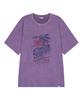 NAKED SURF CLUB Vintage Palm Tree Oversized T-Shirt (Purple)