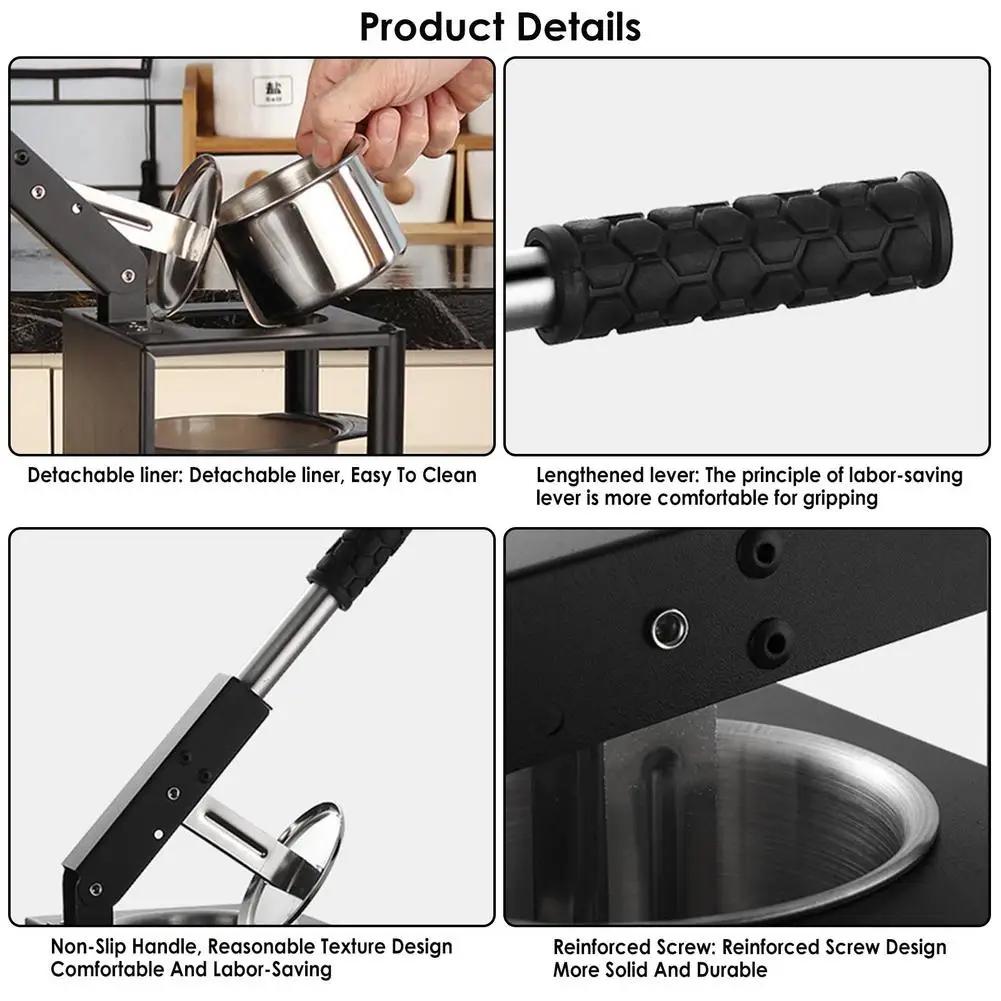 New with rod manual juicer stainless steel manual lemon orange citrus juicer hand-pressed heavy-duty juice essence juicer