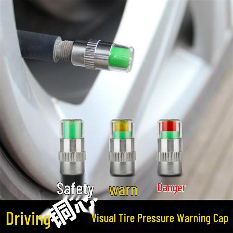 Wireless Tire Pressure Monitoring Cap: Vacuum Detection & Warning Valve Nozzle